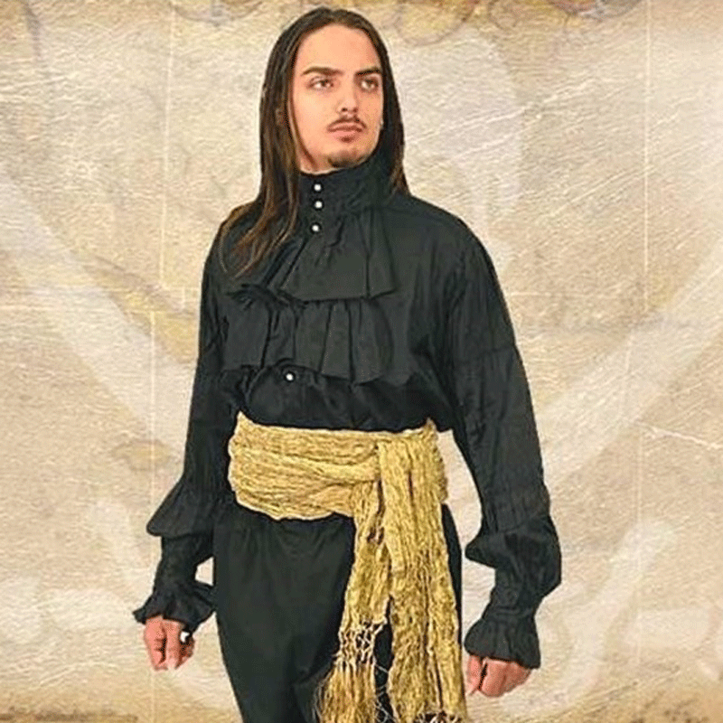 сорочка з рюшами чорна